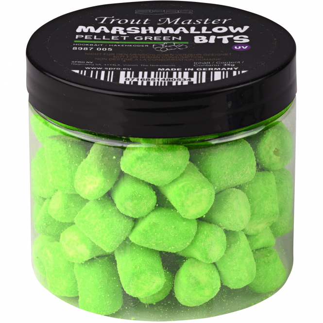 TroutMaster Marshmallow Bits (Green Pellet) 