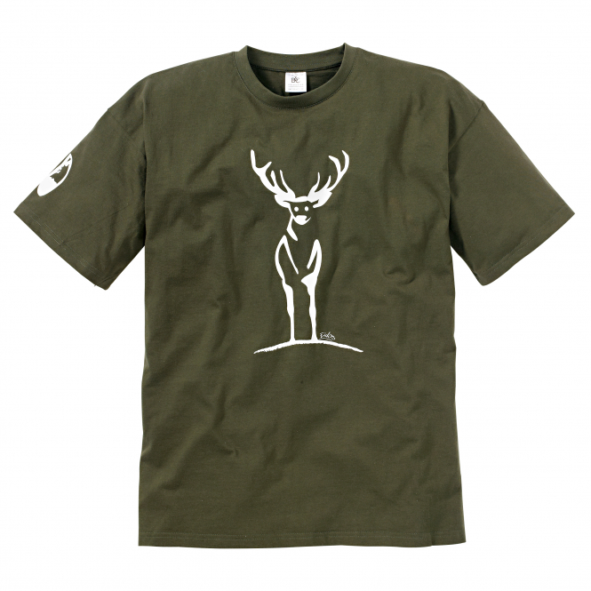T-Shirt "Rotwild" Herren (Oliv) 