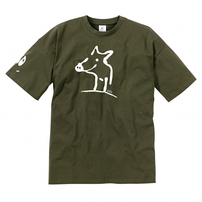 T-Shirt "Sau" Herren (Oliv) 