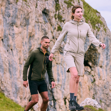 Regatta Alven Fleecejacke Herren (Dark Khaki/Black)