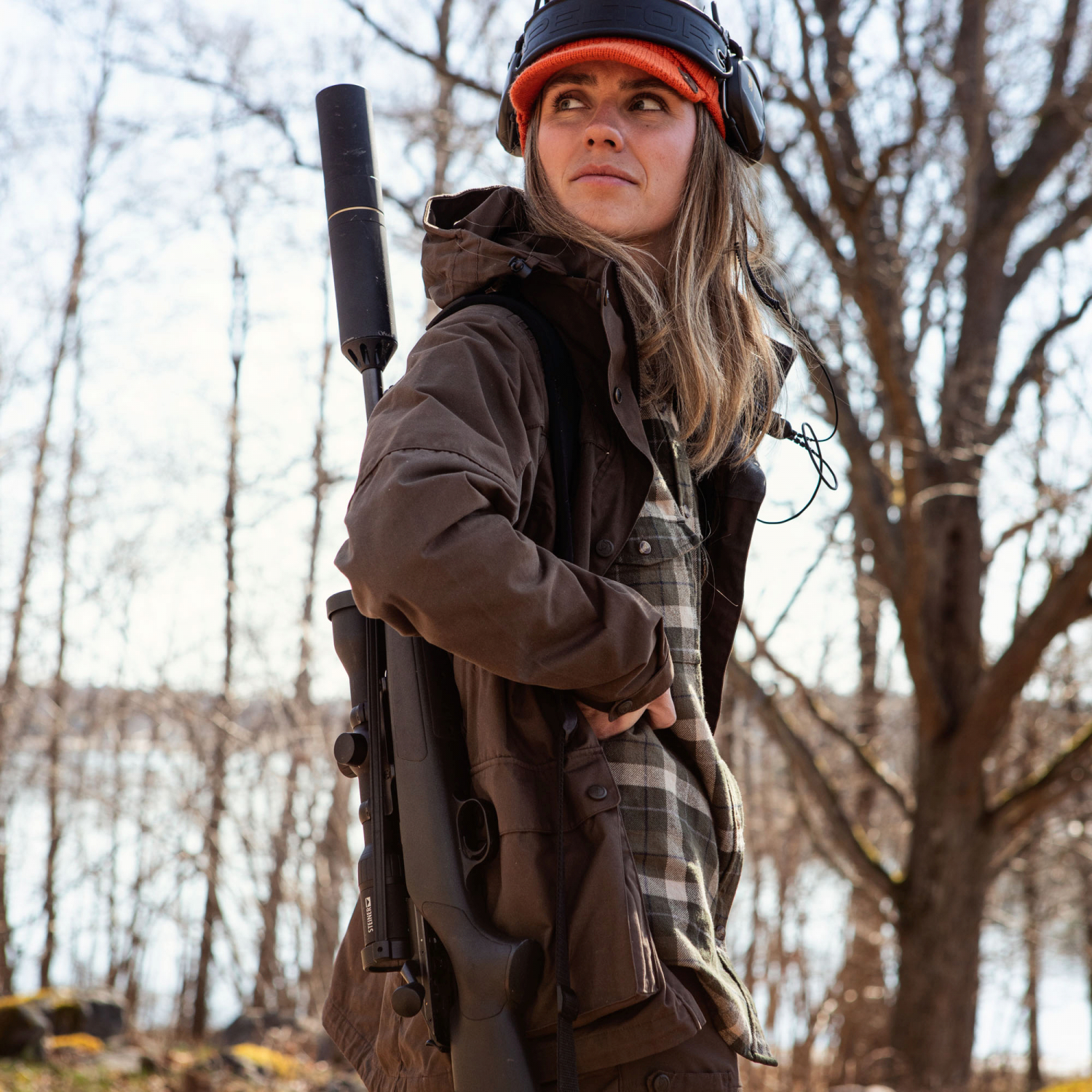 Fjäll Räven Damen Jacke Forest Hybrid (Dark Olive) 