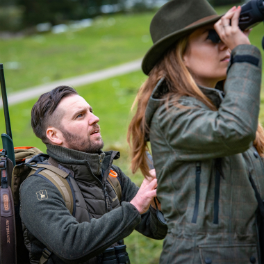 Deerhunter Herren Moor wattierte Jacke Herren, mit Strick (Timber)