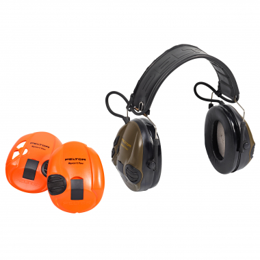 3M Als Set: 1x Gehörschutz Peltor SportTac + 3x Rohrschal SilentX