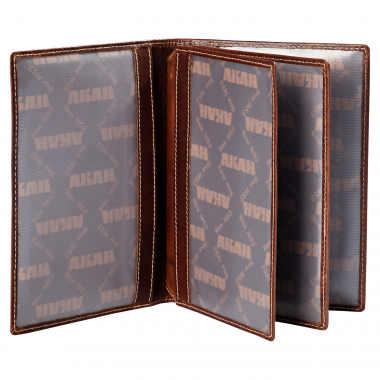 Akah Jagdschein-Etui Big Five  (Braun)
