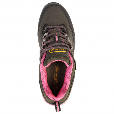 Almwalker Trekkingschuhe Ventura Pro Low Damen (Khaki/Pink)