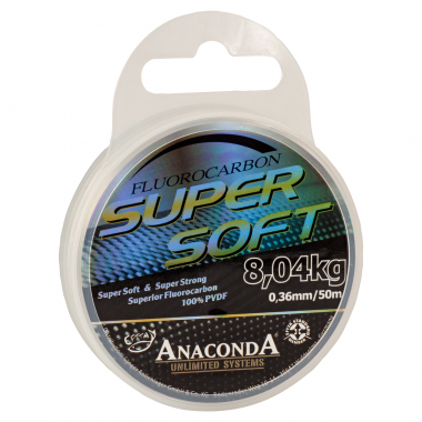 Anaconda Vorfachschnur Super Soft Fluorocarbon (transparent, 50 m)