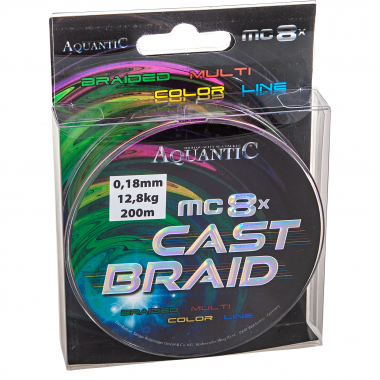 Aquantic Angelschnur MC 8x Cast Braid