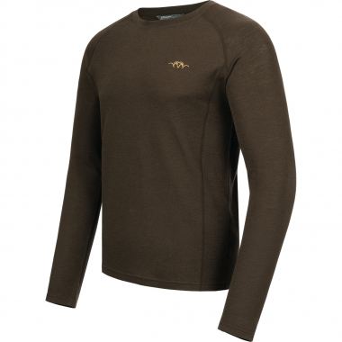 Blaser Merino Base Layer Roundneck Jonar Herren (Dunkelbraun)