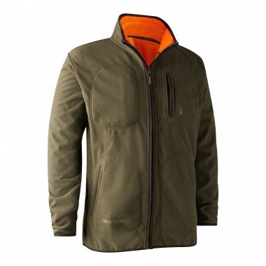 Deerhunter Herren Gamekeeper Bonded Fleecejacke Herren, wendbar (Orange)