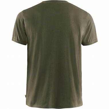 Fjällräven Övik Logo T-Shirt M Herren (Dark Olive)