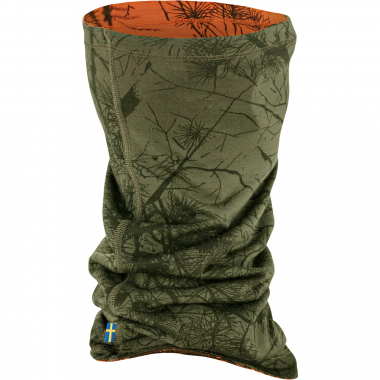 Fjällräven Unisex Lappland Neck Gaiter (Green Camo-Orange Multi Camo)