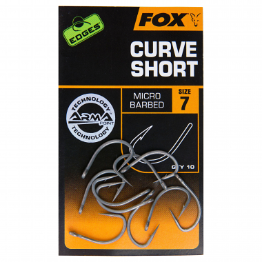 Fox Carp Angelhaken Edges Curve Short Hooks X10