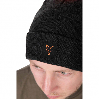 Fox Collection Bobble Hats (schwarz/orange)