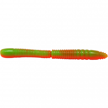 FTM Lifter Lures Wurmy, Hot Orange/Apple Green