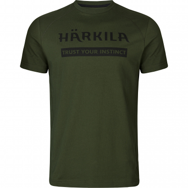 Härkila Herren 2er Set Logo T-Shirt (grün/grau)