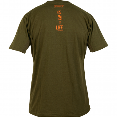 Hart Branded Roe Deer T-Shirt Herren (Dunkeloliv)