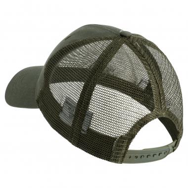 Herren Cap Herren, m. Karpfen-Motiv (Oliv)