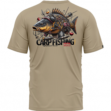 Hotspot Herren Carpfishing Punk T-Shirt Herren (Sand)