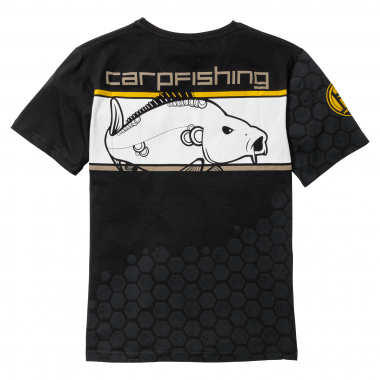 Hotspot Linear Carpfishing T-Shirt Herren (Black)