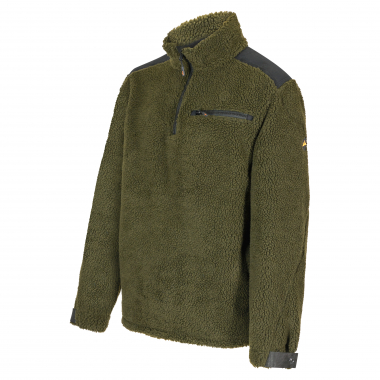 Il Lago Faserpelzpullover Bergfjord Herren (Dunkel Oliv)
