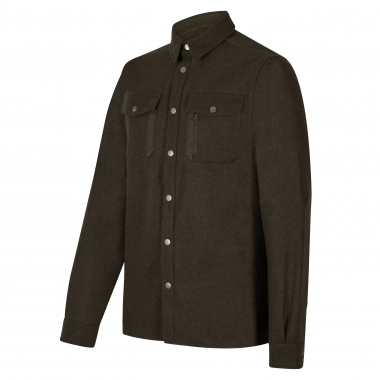 Il Lago Lodenhemd Forest Core Herren (Oliv/Braun)