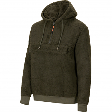 il Lago Prestige Faserpelz-Hoodie Skorgeura Herren (Oliv)