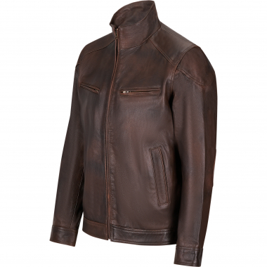 il Lago Prestige Herren Lederjacke Boston