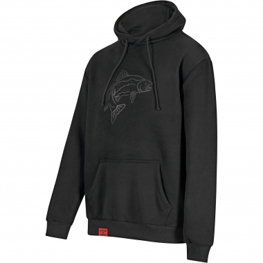 il Lago Prestige Hoodie "Forelle" Herren (Schwarz)
