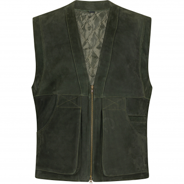 il Lago Prestige Lederweste Field Vest Herren (Oliv)