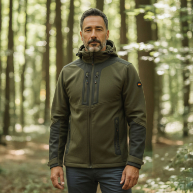 il Lago Prestige Outdoorjacke Active Hunt PRO LTX Herren (Oliv/Schwarz)