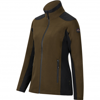 il Lago Sie Funktions-Fleecejacke Avalanche Damen (Dunkeloliv/Schwarz)