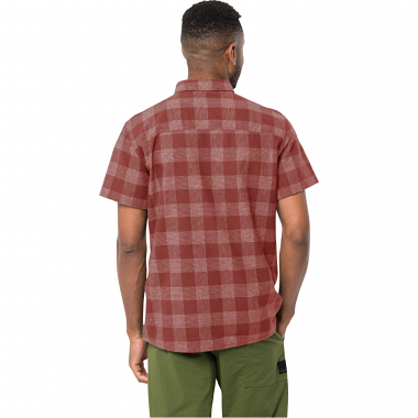 Jack Wolfskin Highlands Shirt M Herren (Barn Red)