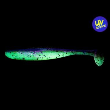 Keitech Easy Shiner (Green Pumpkin / Chartreuse)