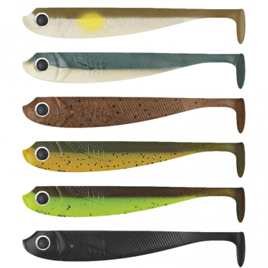 Lieblingsköder Gummifisch Barschköder (6 cm, Mixpaket Natural/Firetail)