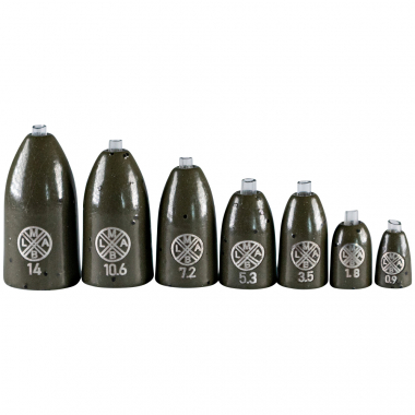 LMAB Tungsten Bullet Weight (Green Pumpkin)