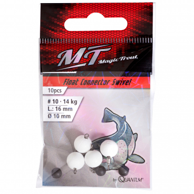 Magic Trout Float Connector Swivel (weiß)