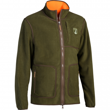 Percussion Finnland Wendefleecejacke Herren (Khaki/Orange)