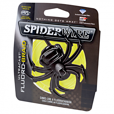 Spiderwire Angelschnur Ultracast Fluorobraid (Yellow, 110 m)