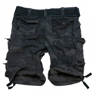 Surplus Herren Division Shorts (schwarz/camouflage)