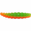 FTM Lifter Lures Larvy, Hot Orange/Apple Green 