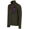 Univers Fleecepullover mit Rollkragen 
