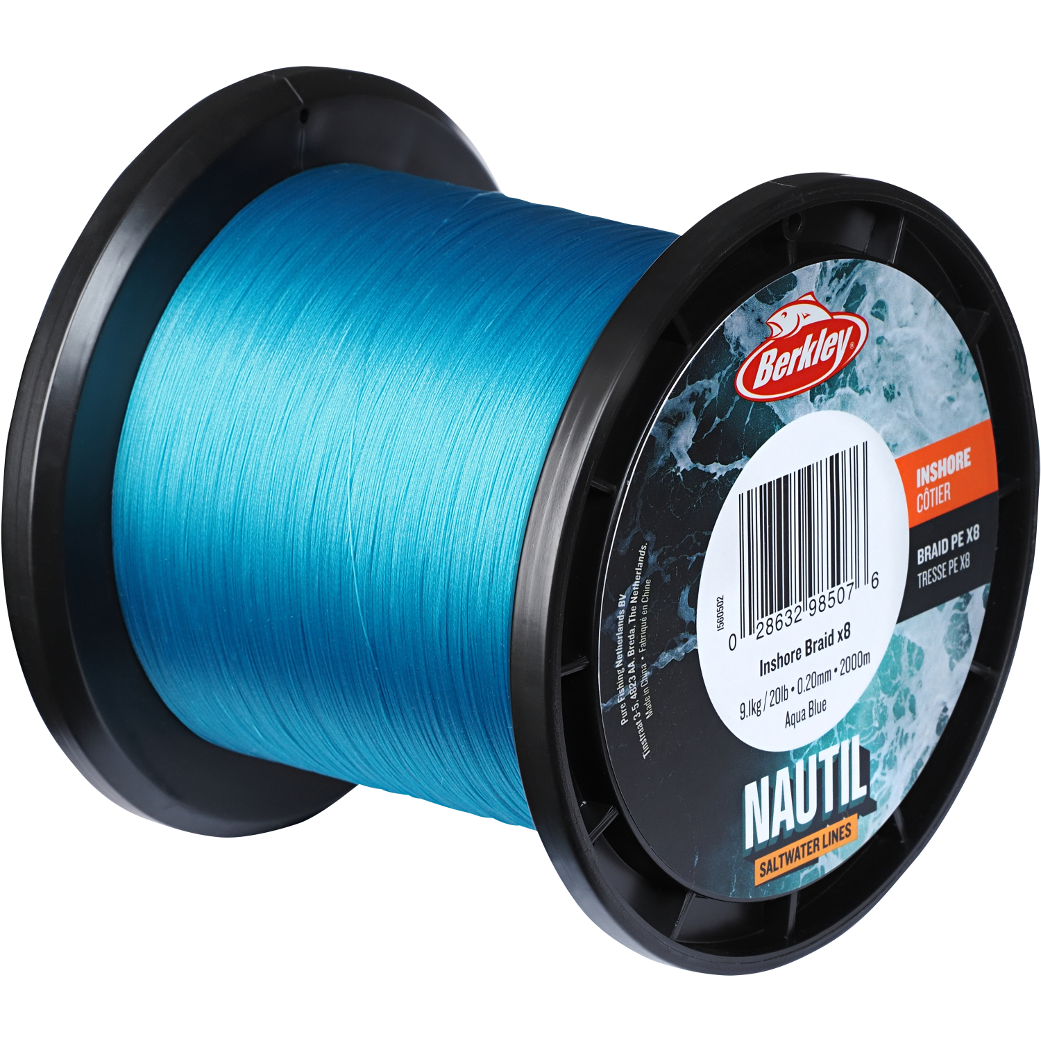 Berkley Angelschnur Nautil Inshore Braid (aqua-blue, 300 m) 
