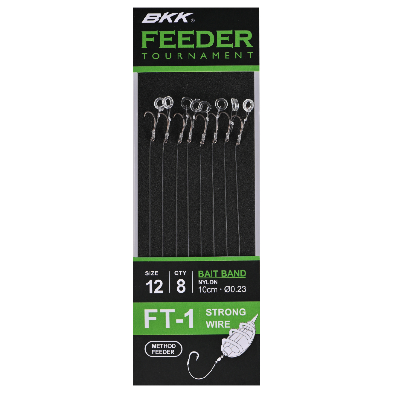 BKK Feeder Snelled FT-1 Bait Band Rig 