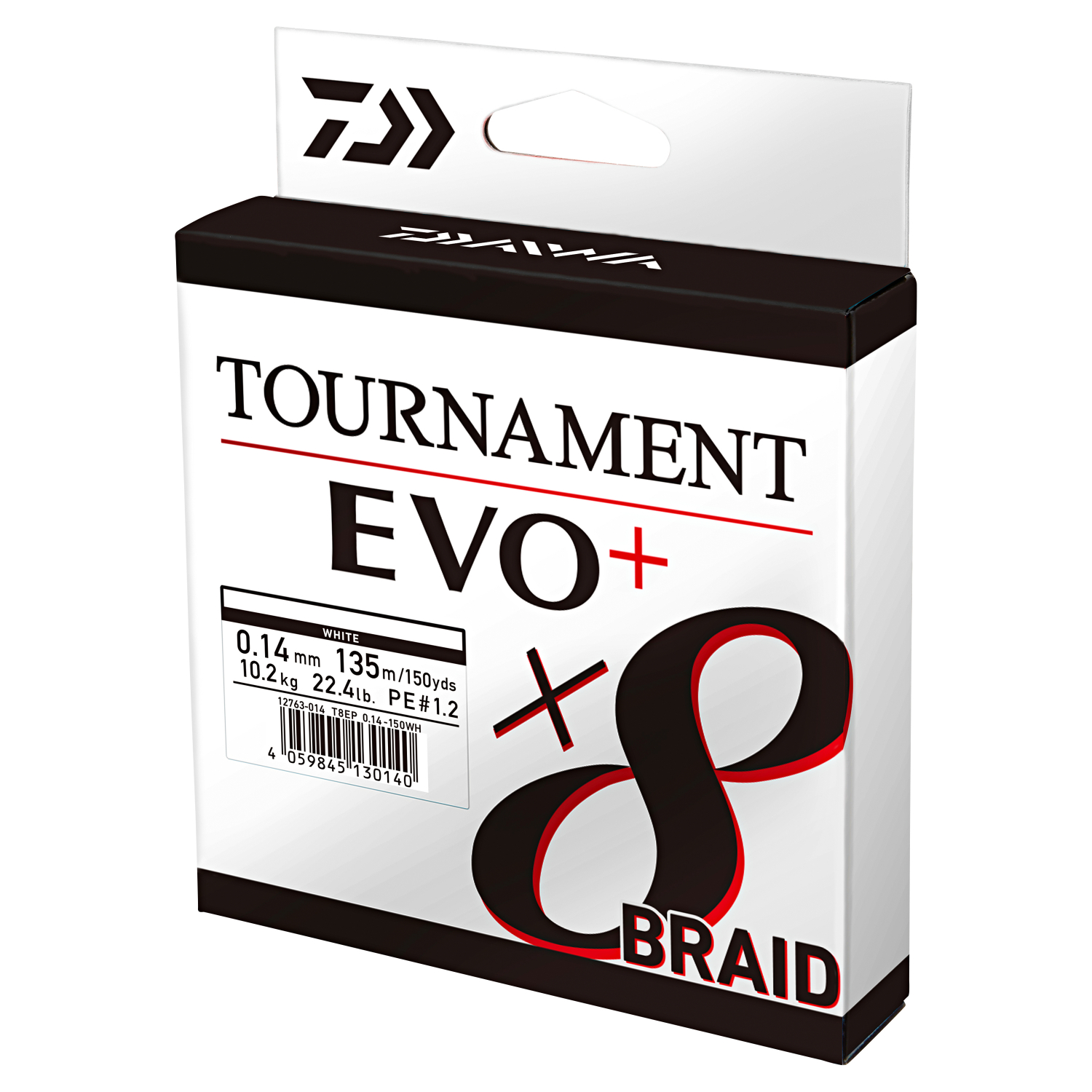 Daiwa Angelschnur Tournament X8 Braid EVO+ (270 m, weiß) 