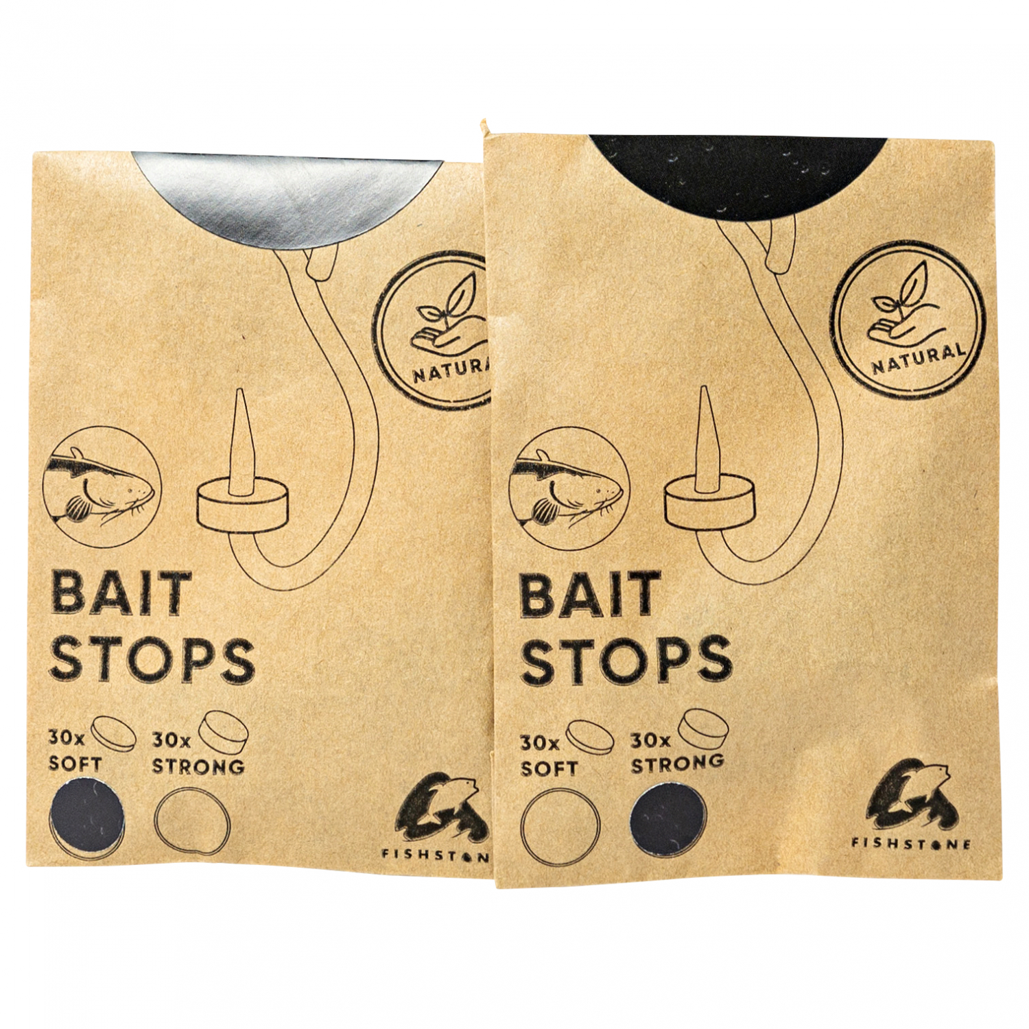 FISHSTONE Naturkautschuk Plättchen XXwels-Bait Stops (soft) 