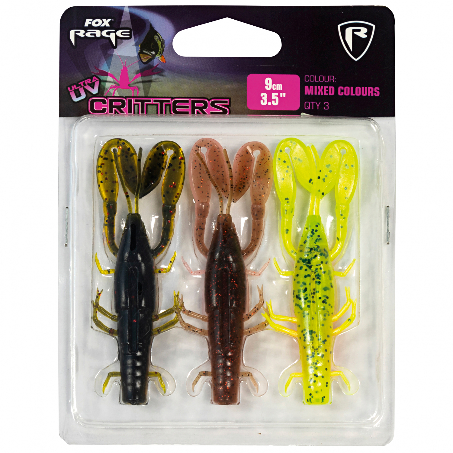 Fox Rage Gummikrebs Set Ultra UV Critter 