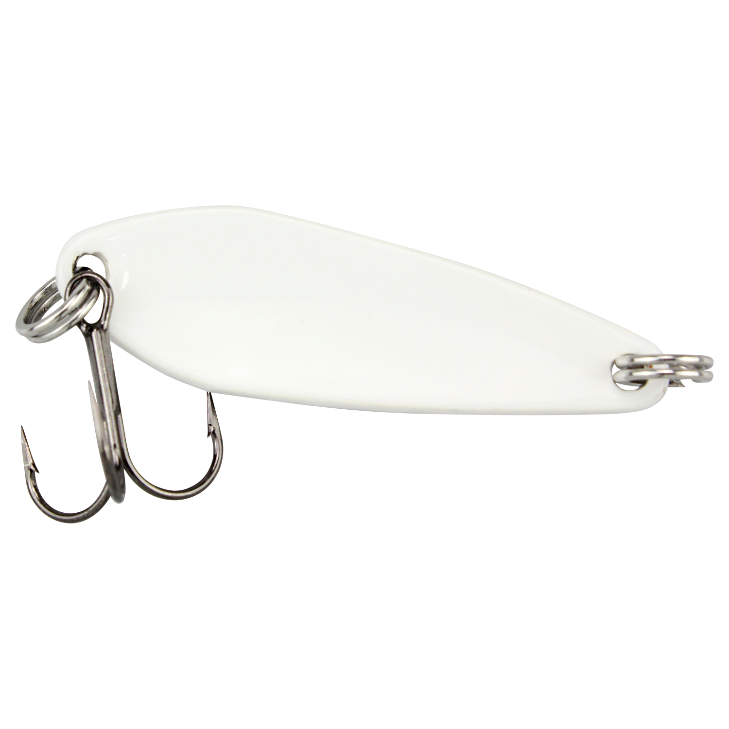 FTM Trout Spoon Omura Lachs (5,0 g, Schwarz Glitter/Weiß UV) 