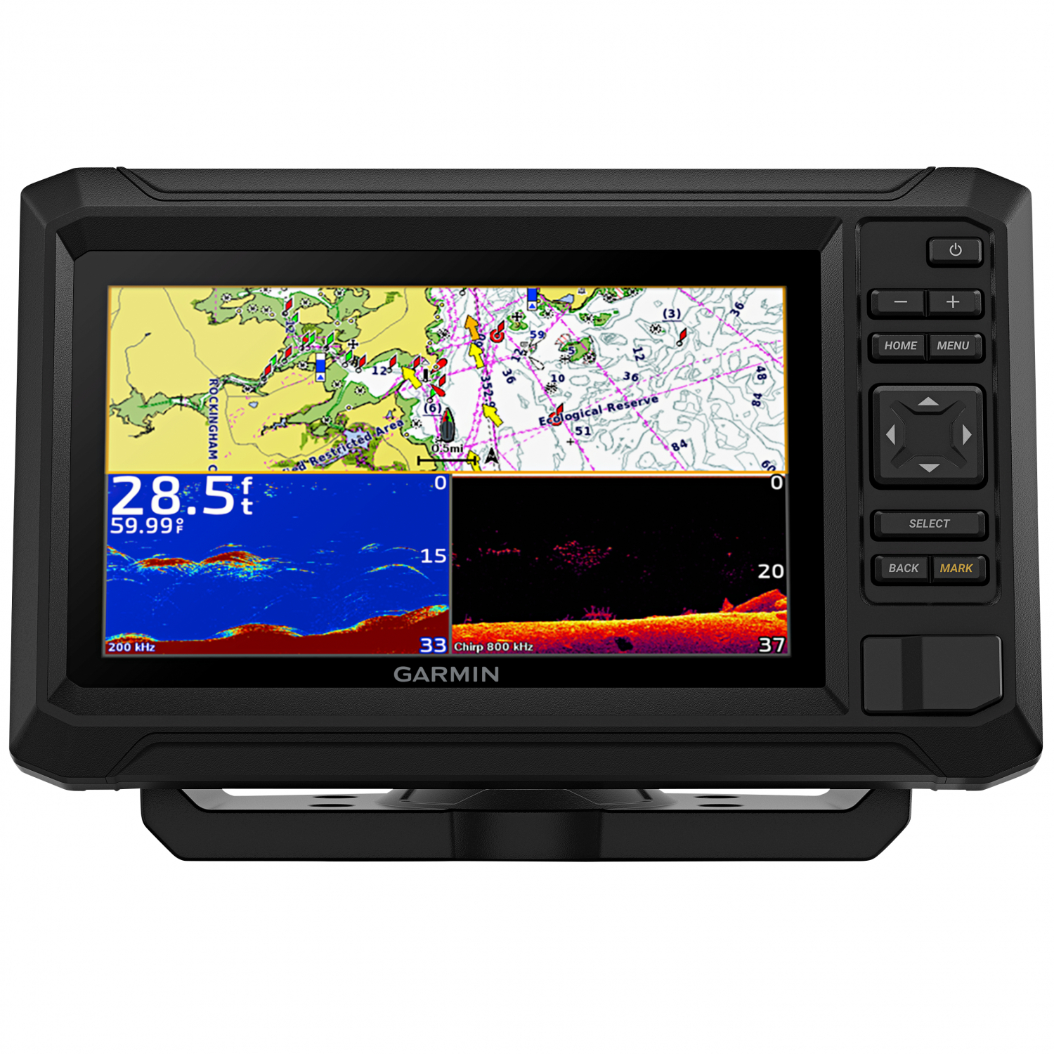 Garmin Echomap UHD2 52cv mit GT20 
