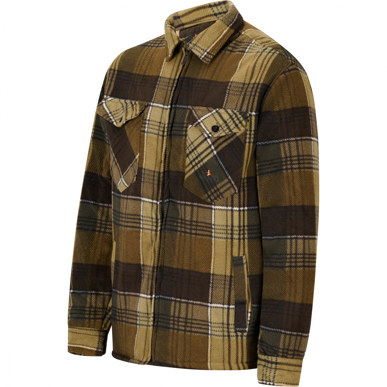 il Lago Basic Herren Fleecejacke Holzfäller 