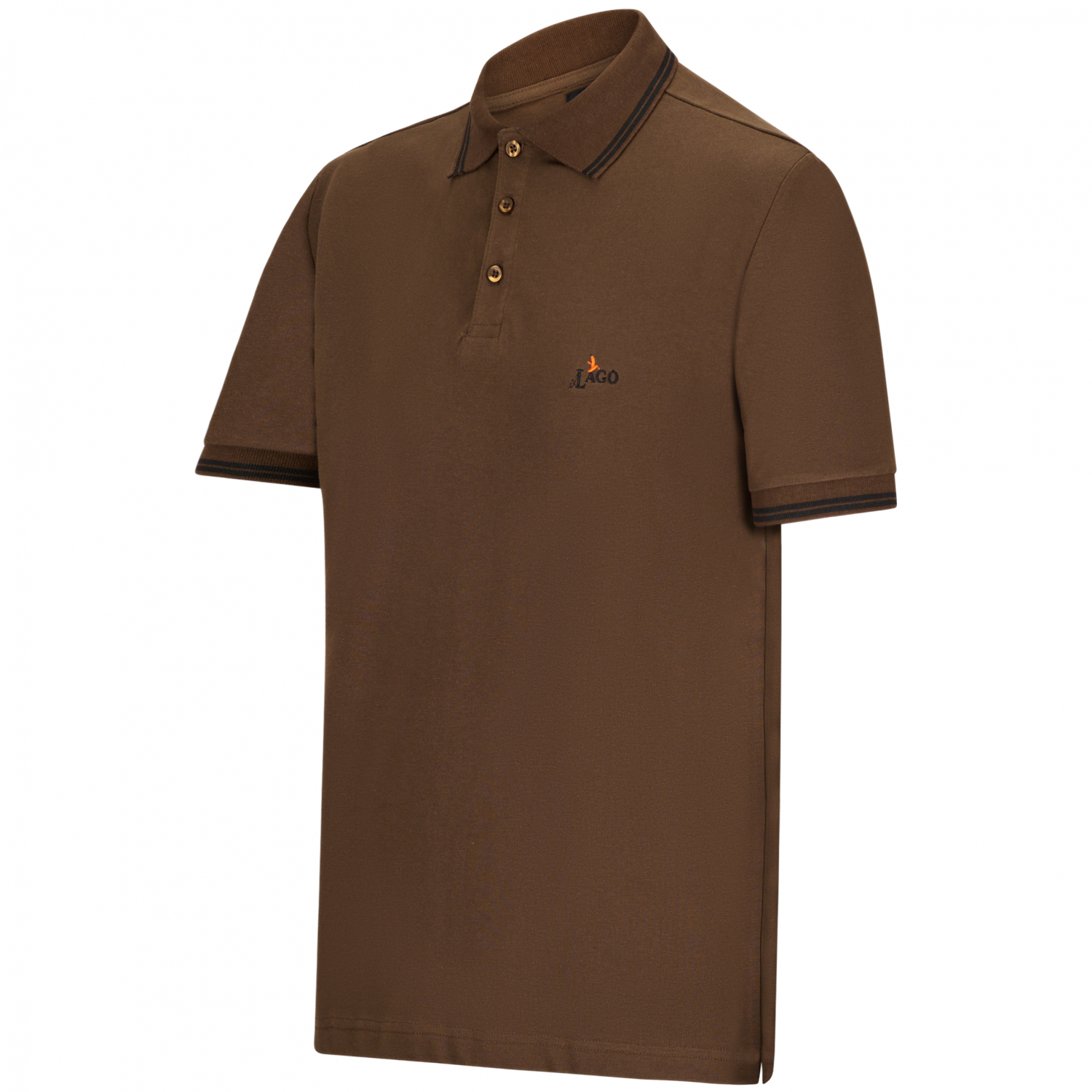 il Lago Basic Herren Poloshirt Pique 